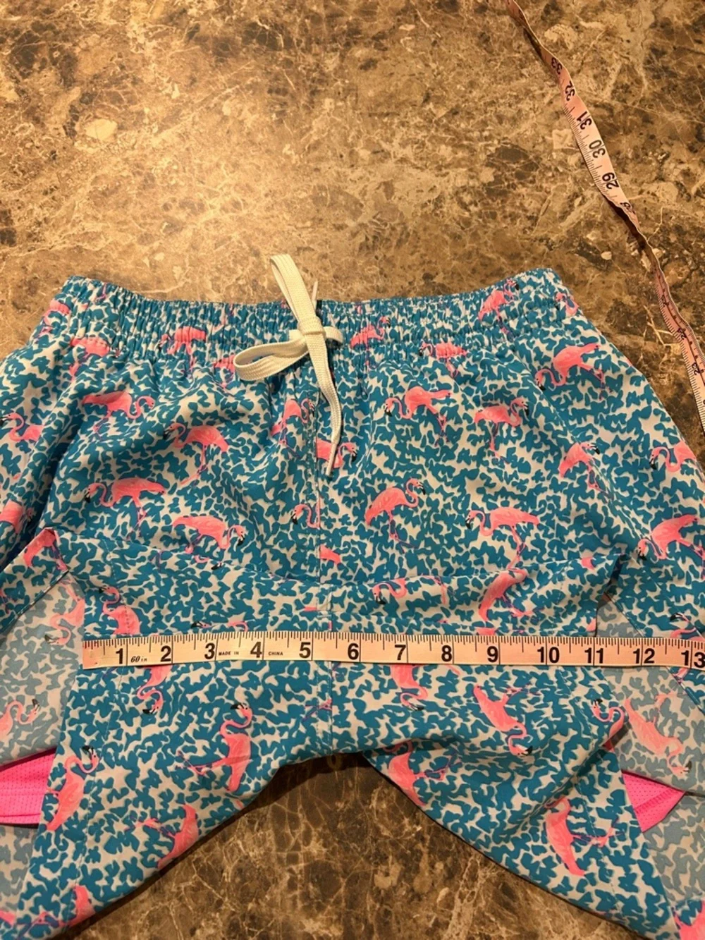 Chubbies Swim Trunks Flamingo Small